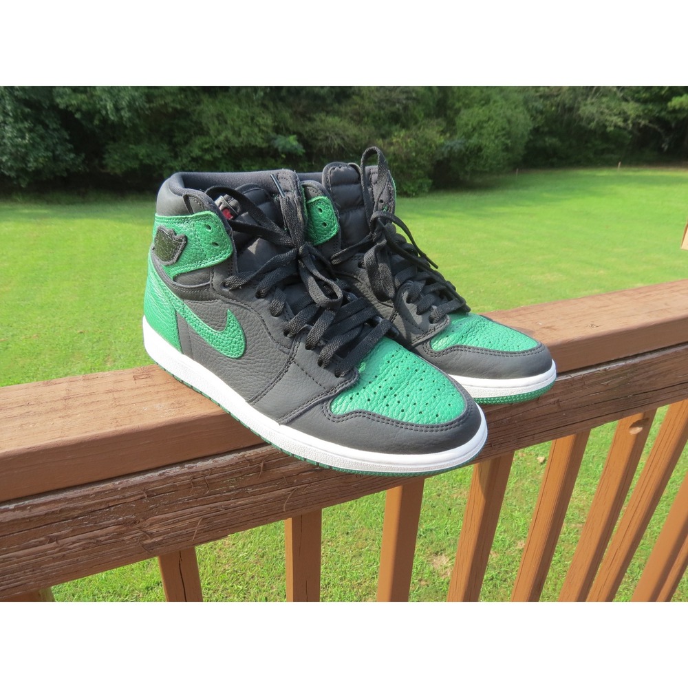 Jordan Air Jordan 1 Retro High OG Mens Green Pine Green Black White - Picture 3 of 8